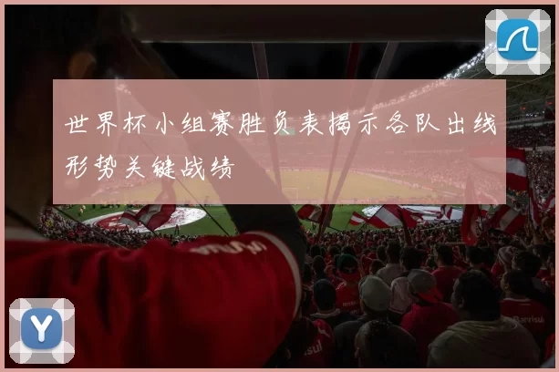 世界杯小组赛胜负表揭示各队出线形势关键战绩